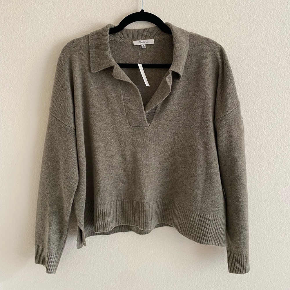 NWT Madewell Sweater Sage Green Pullover